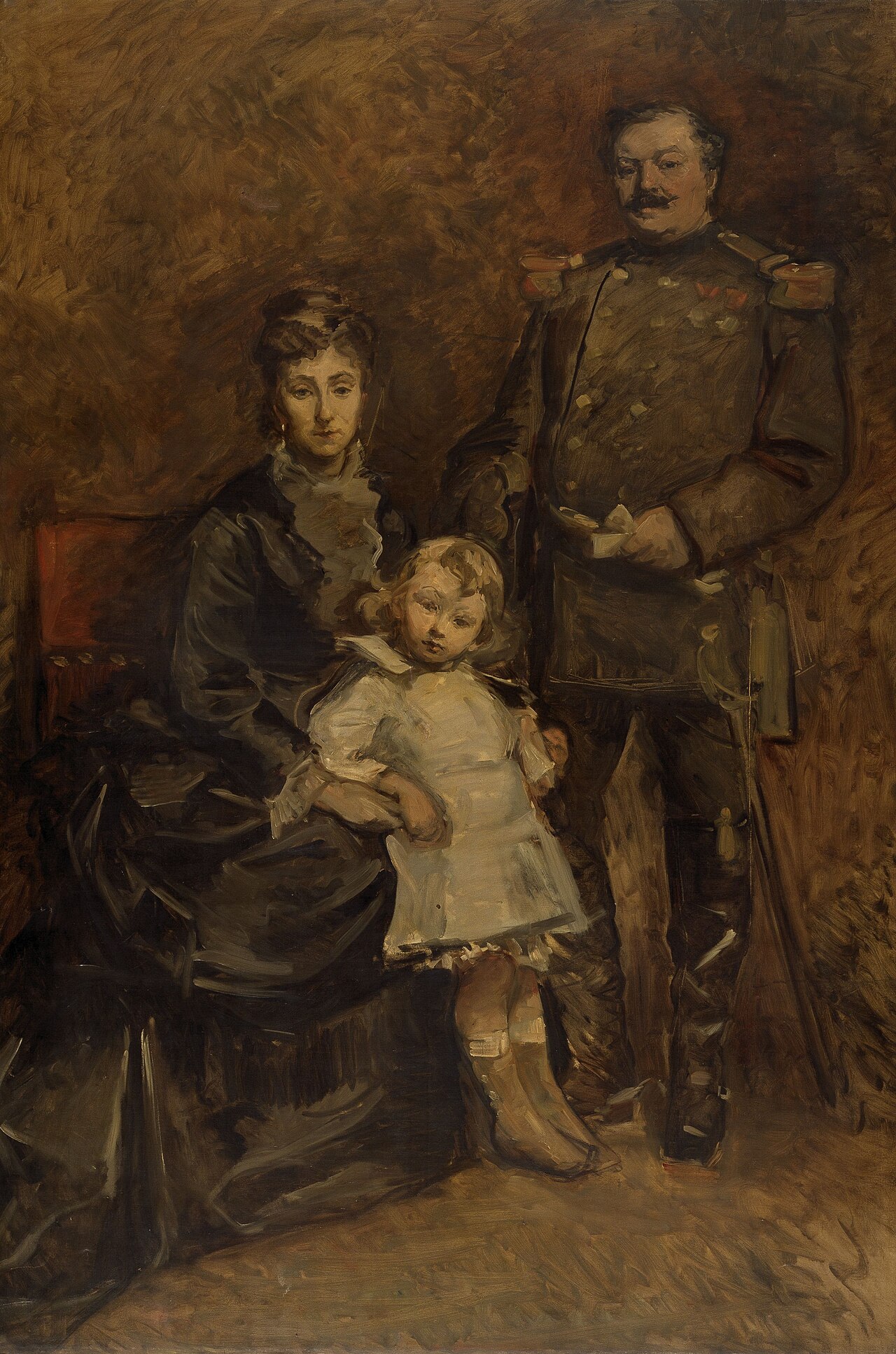 Portrait of General Nijpels and his Family by Edouard Agneessens