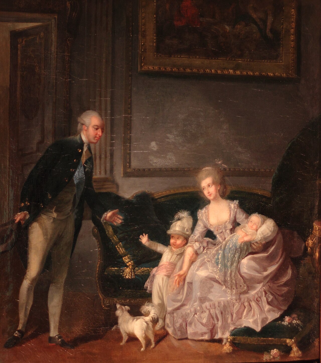 The Duke of Chartres and his Family at the Palais Royal by Édouard Cibot