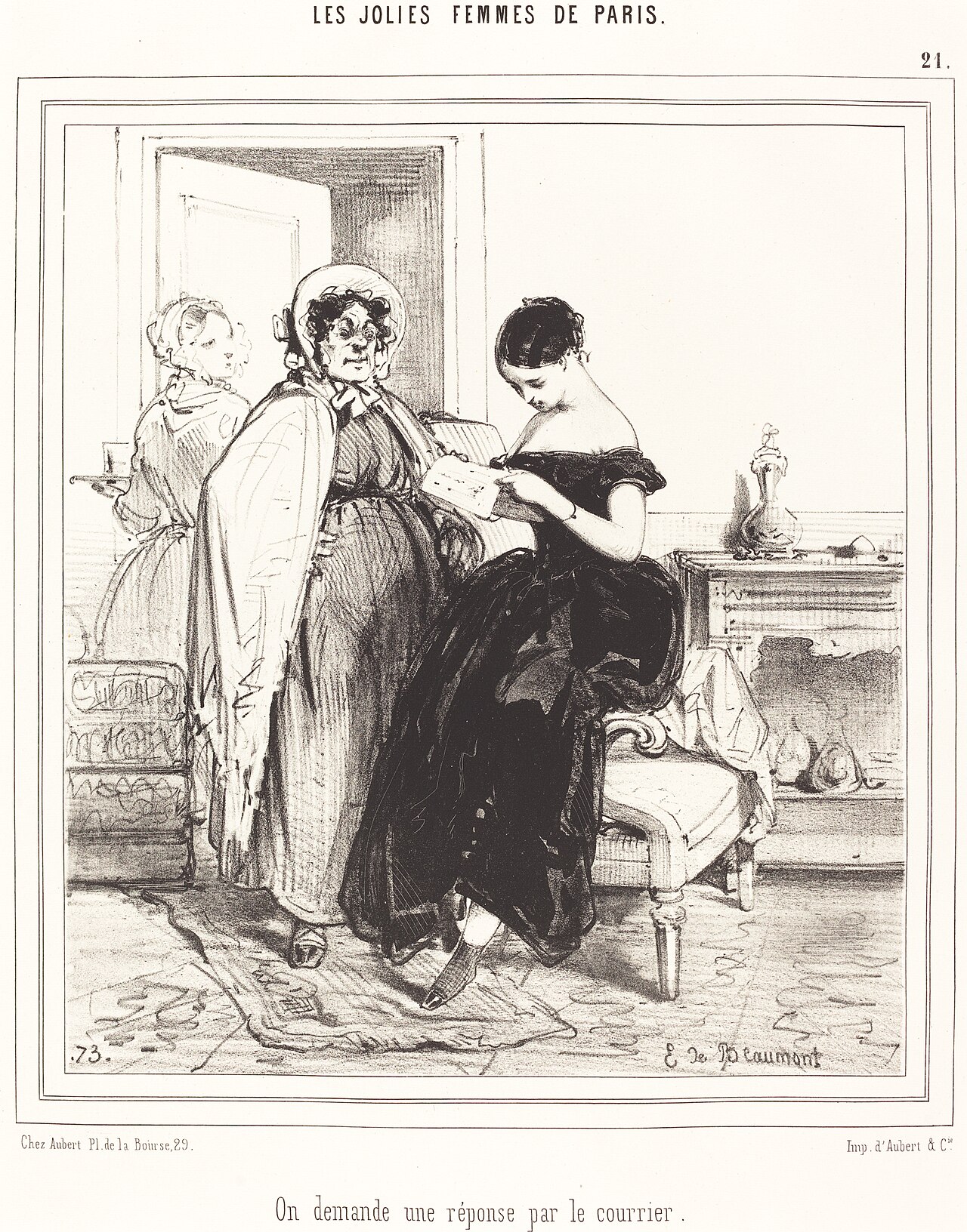 On demande une réponse par le courrier by Édouard de Beaumont
