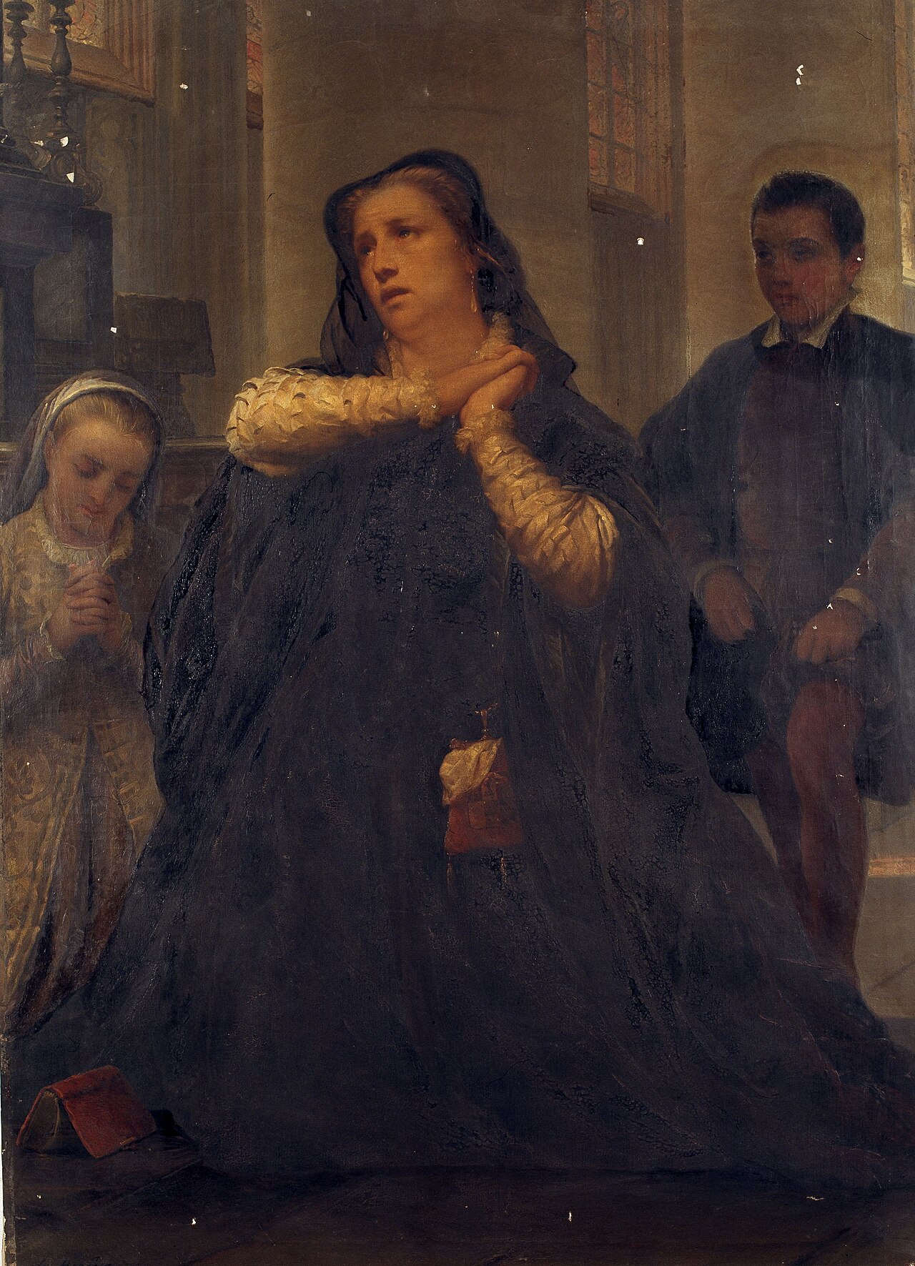 The Widow of Lamoral, Count of Egmont by Edouard De Bièfve