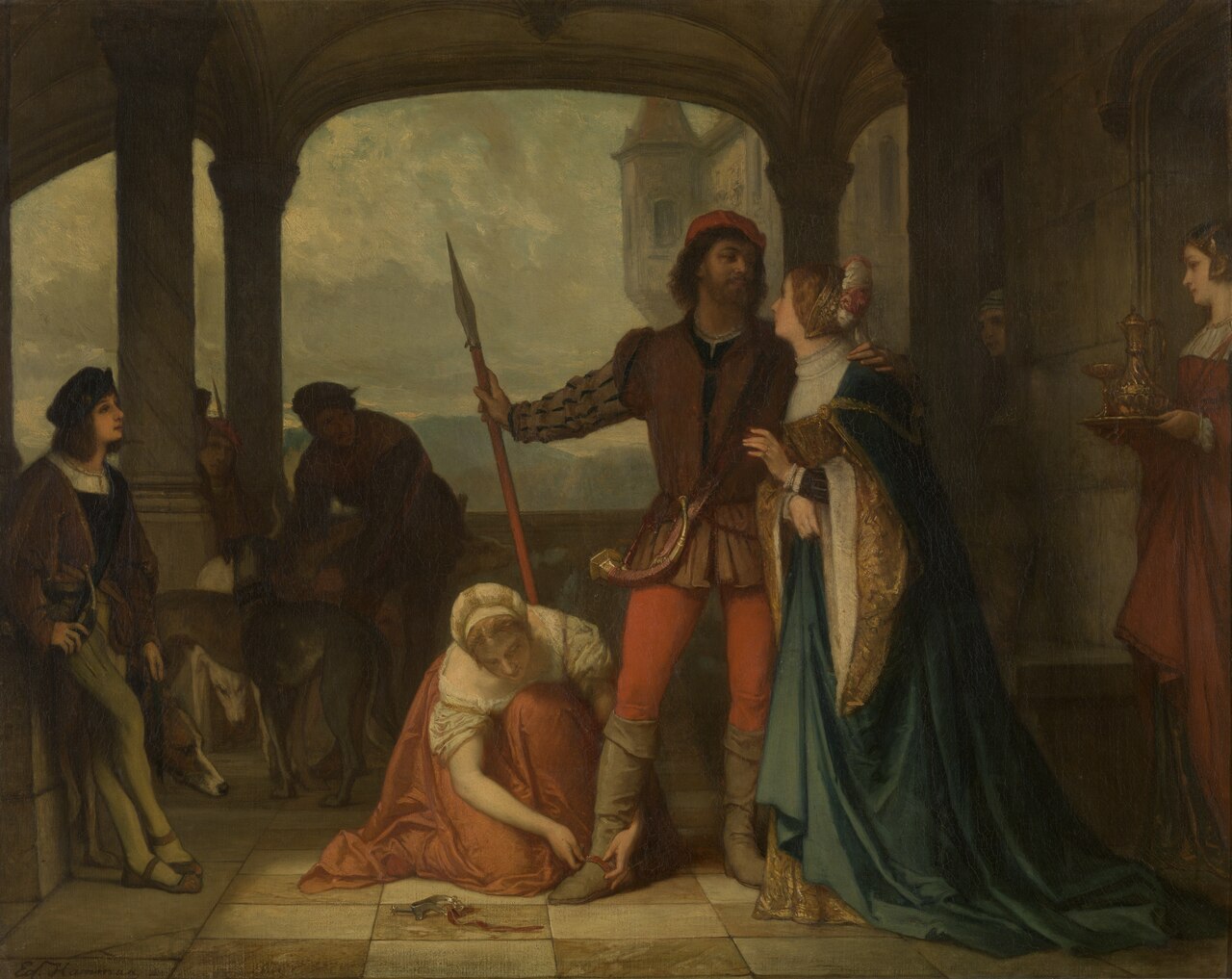 The Young François I of France Goes out Hunting by Edouard Hamman