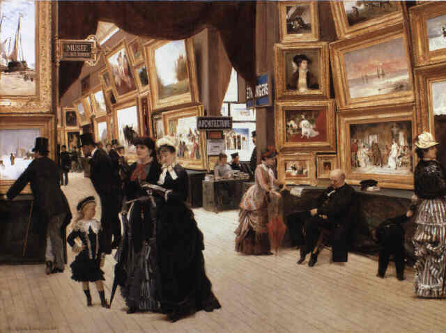 A Corner of the Salon in 1880 by Édouard Joseph Dantan
