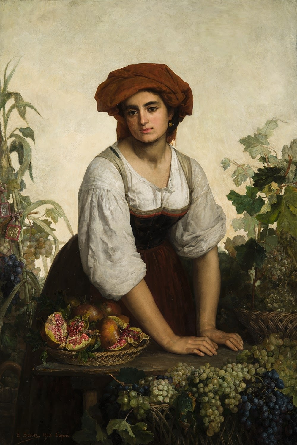 Allegory of the autumn by Édouard Sain
