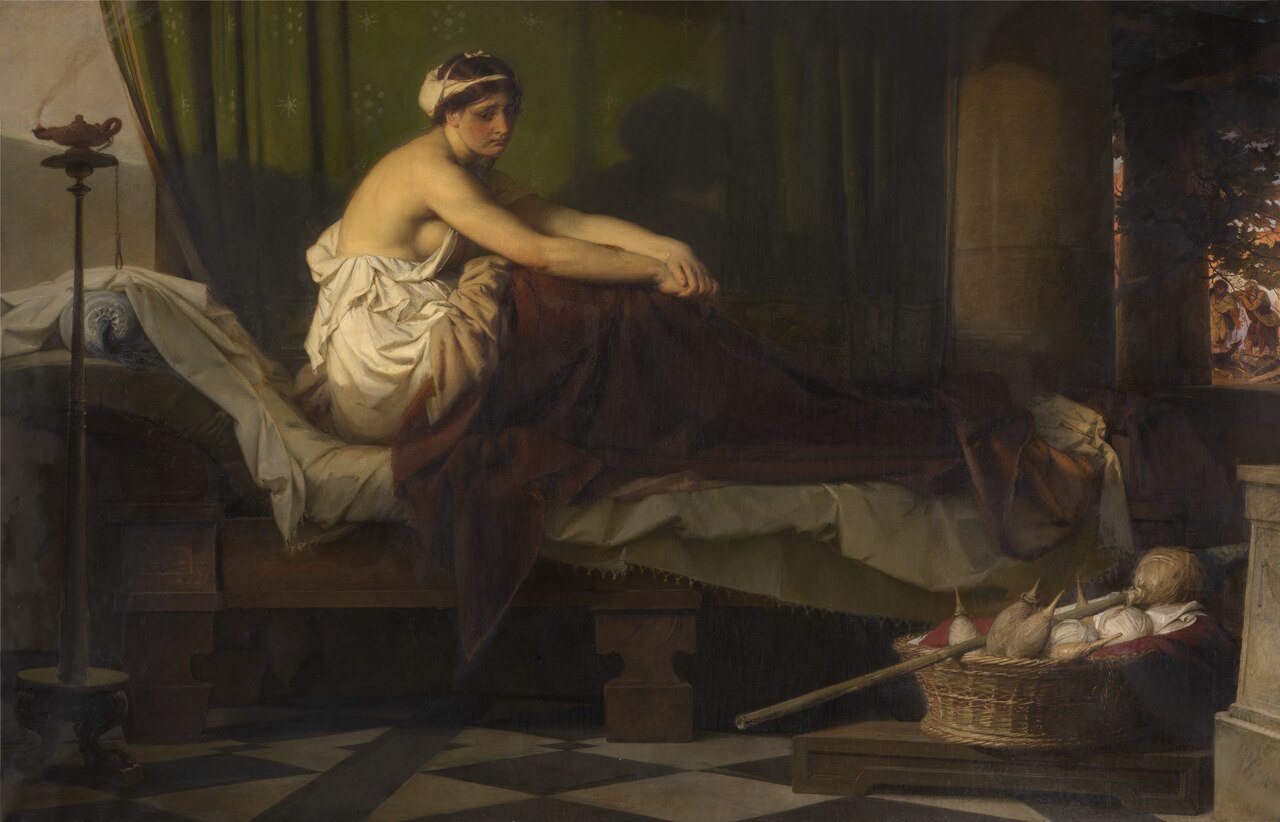The Awakened Penelope Waits for the Return of Ulysses by Eduard Bendemann