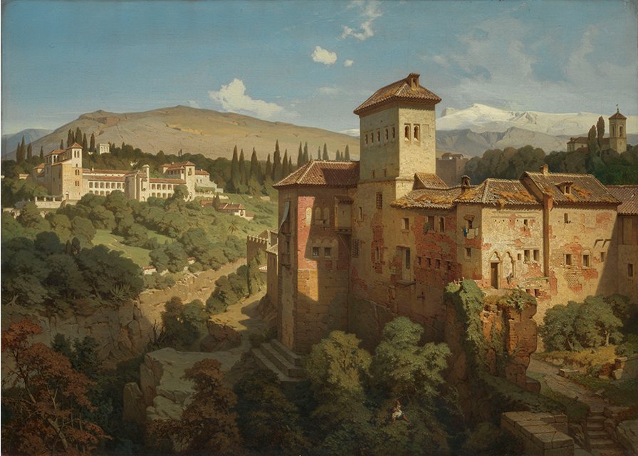 The Generalife near Granada by Eduard Gerhardt