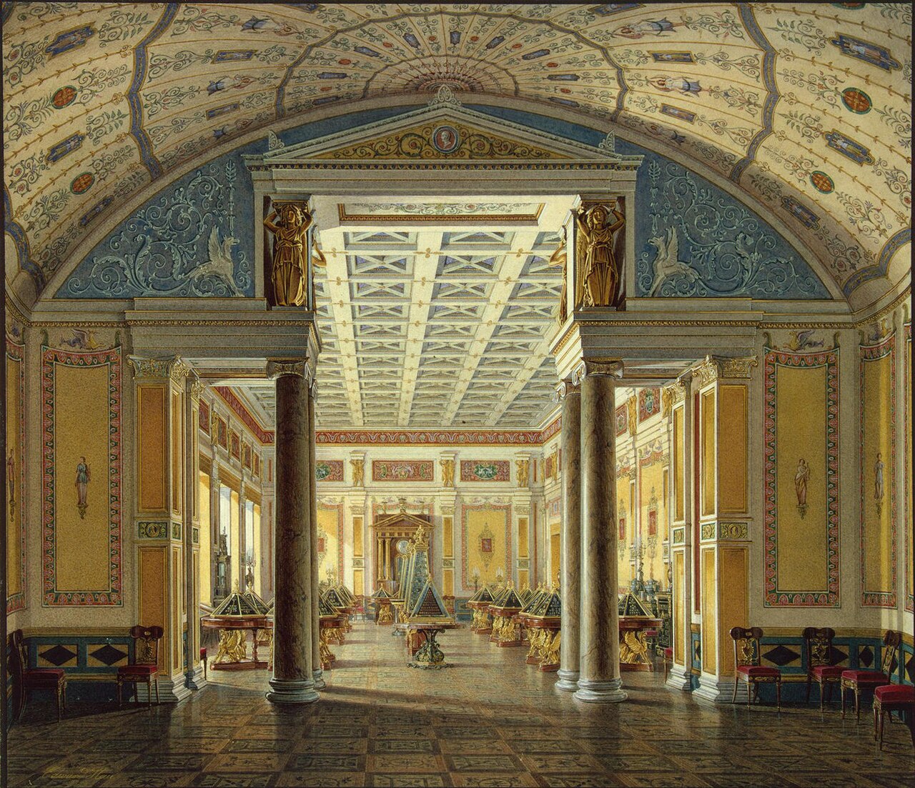 The Room of Cameos by Eduard Hau