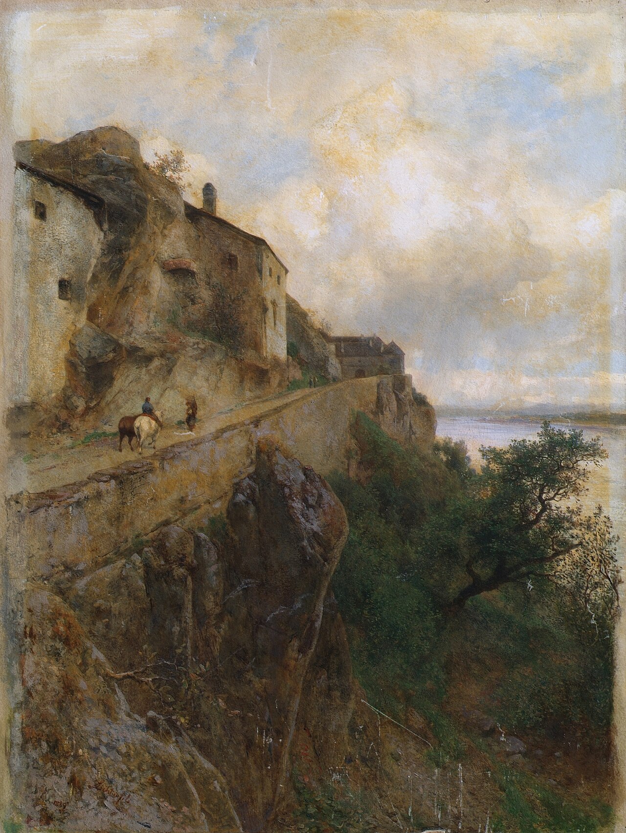 Italian Landscape by Eduard Peithner von Lichtenfels
