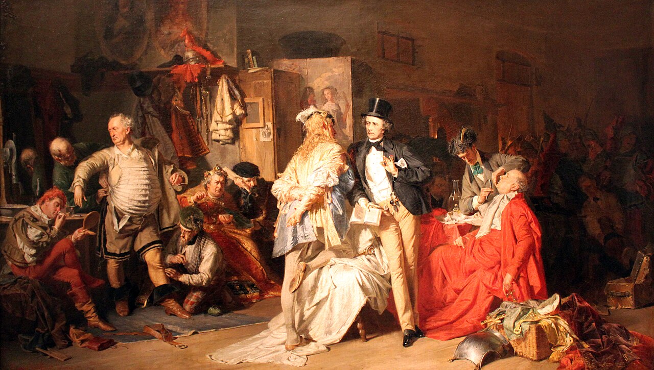 Behind the Scenes by Eduard von Grützner