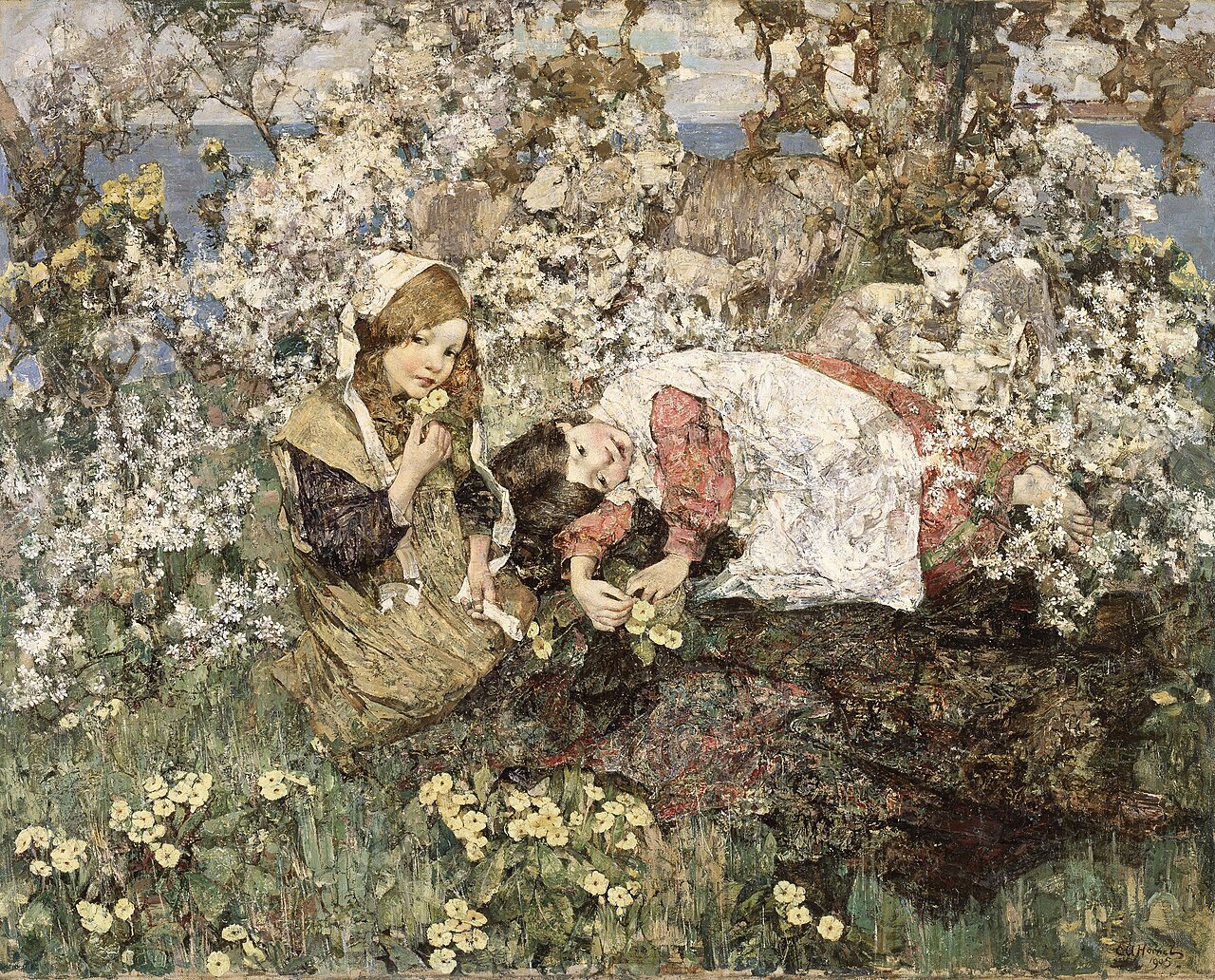 Idyl in Spring by Edward Atkinson Hornel