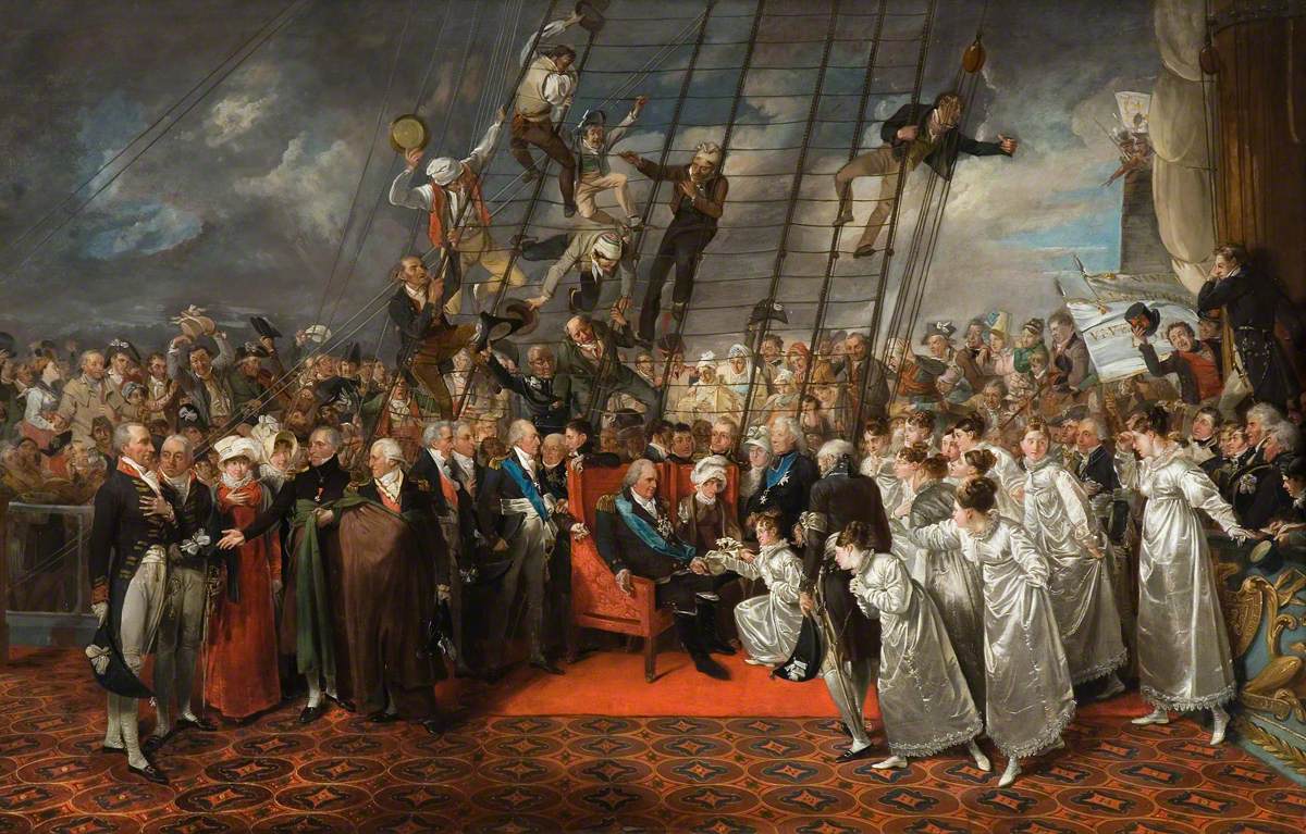 The Arrival of King Louis XVIII of France at Calais by Edward Bird