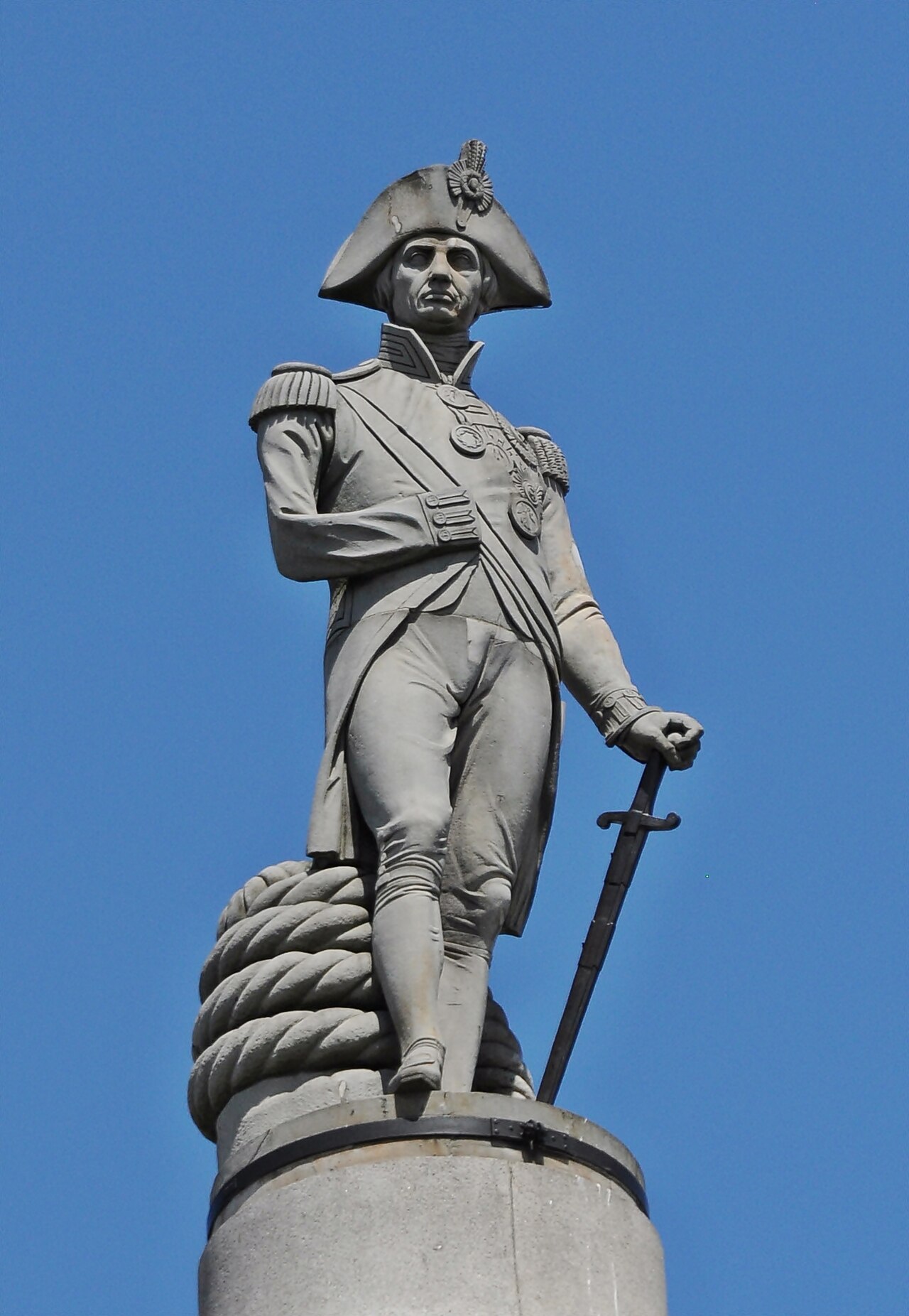 Statue of Admiral Lord Nelson by Edward Hodges Baily