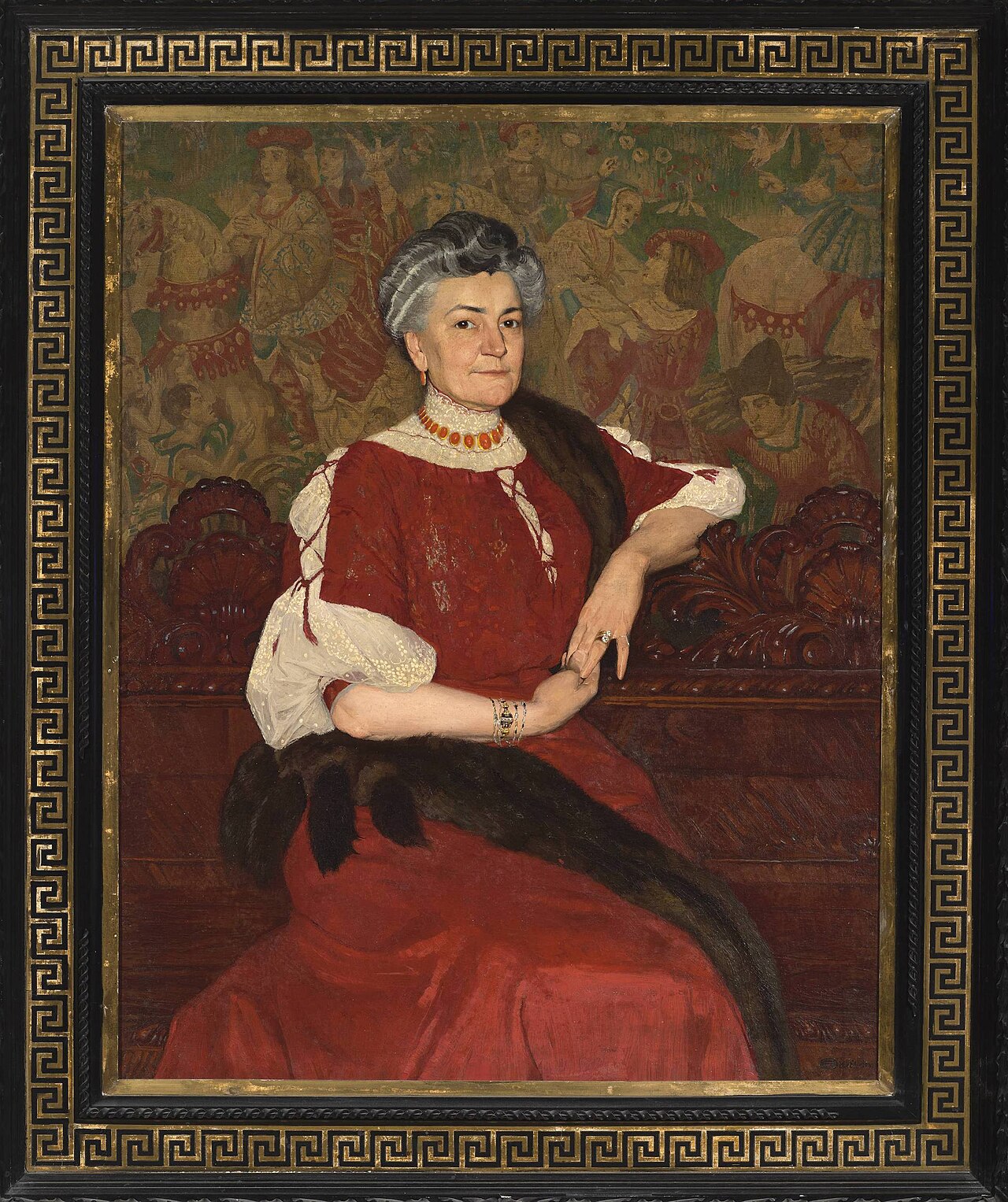 Portrait of Mrs Herse. by Edward Okuń