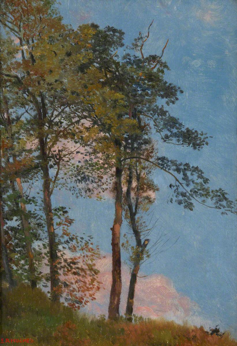 Landscape with Trees by Edward Robert Hughes