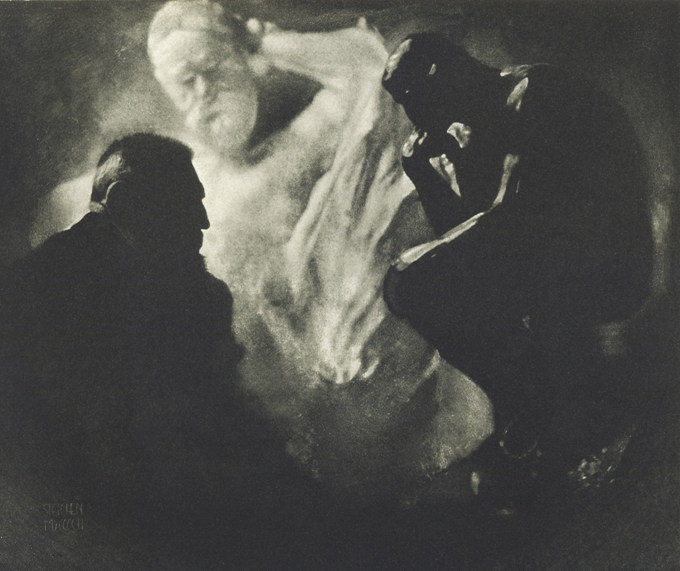 Rodin — The Thinker by Edward Steichen