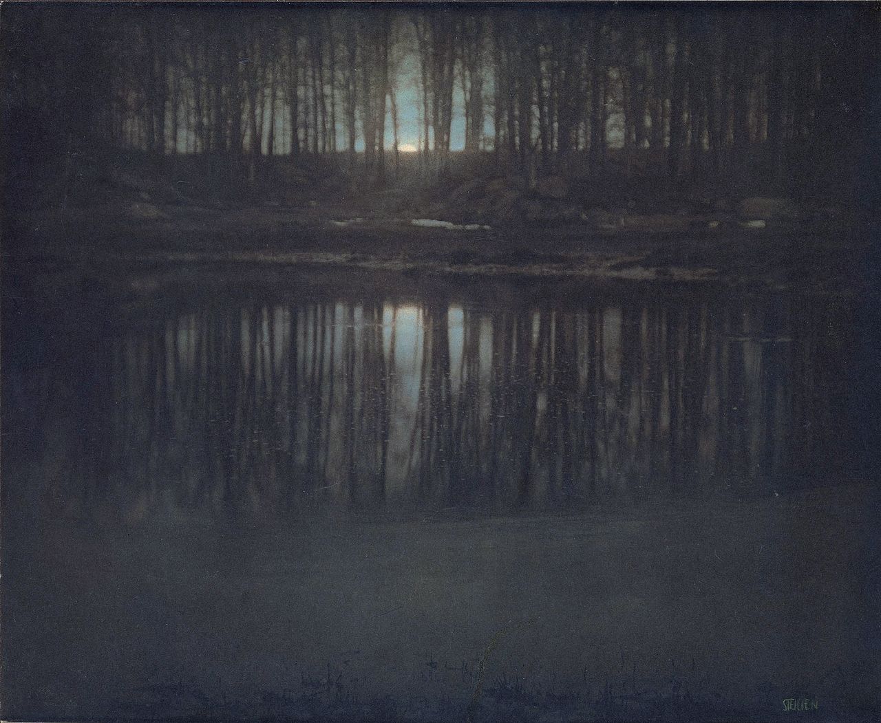 The Pond—Moonlight by Edward Steichen