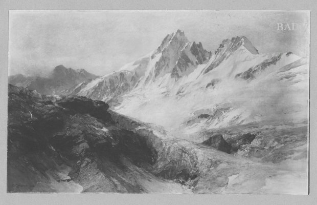 High mountain landscape by Edward Theodore Compton