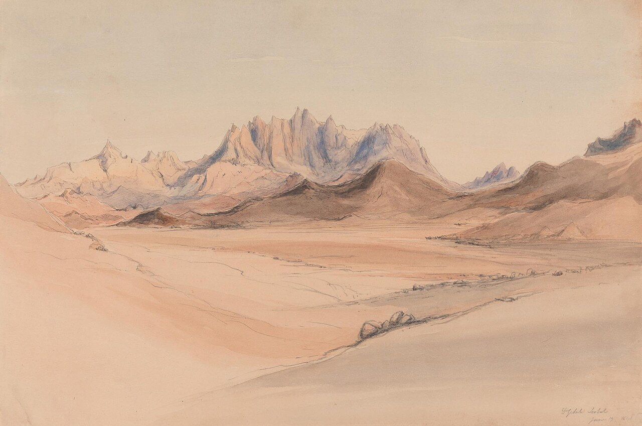 Djebel Serbal, Sinai by Edward Thomas Daniell
