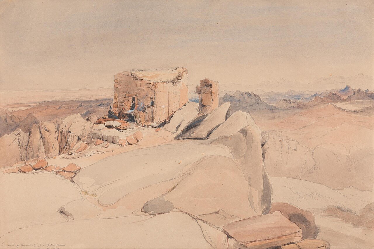 Summit of Mount Sinai or Jebel Musa by Edward Thomas Daniell