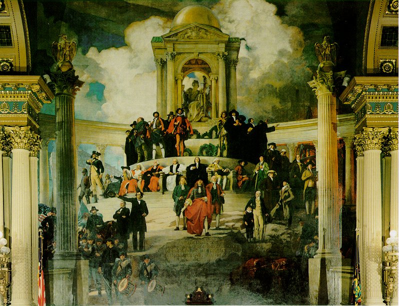 The Apotheosis of Pennsylvania. by Edwin Austin Abbey