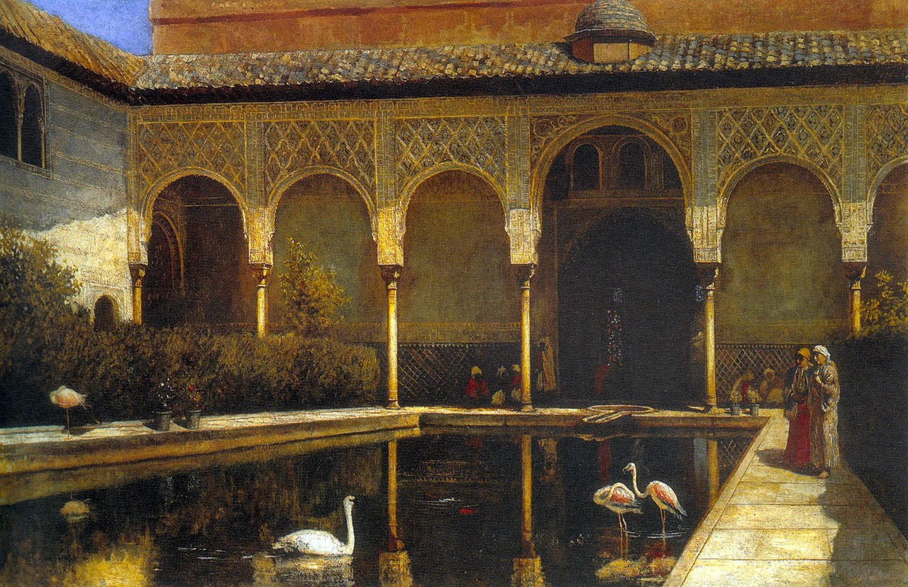 A Court in the Alhambra in the Time of the Moors by Edwin Lord Weeks