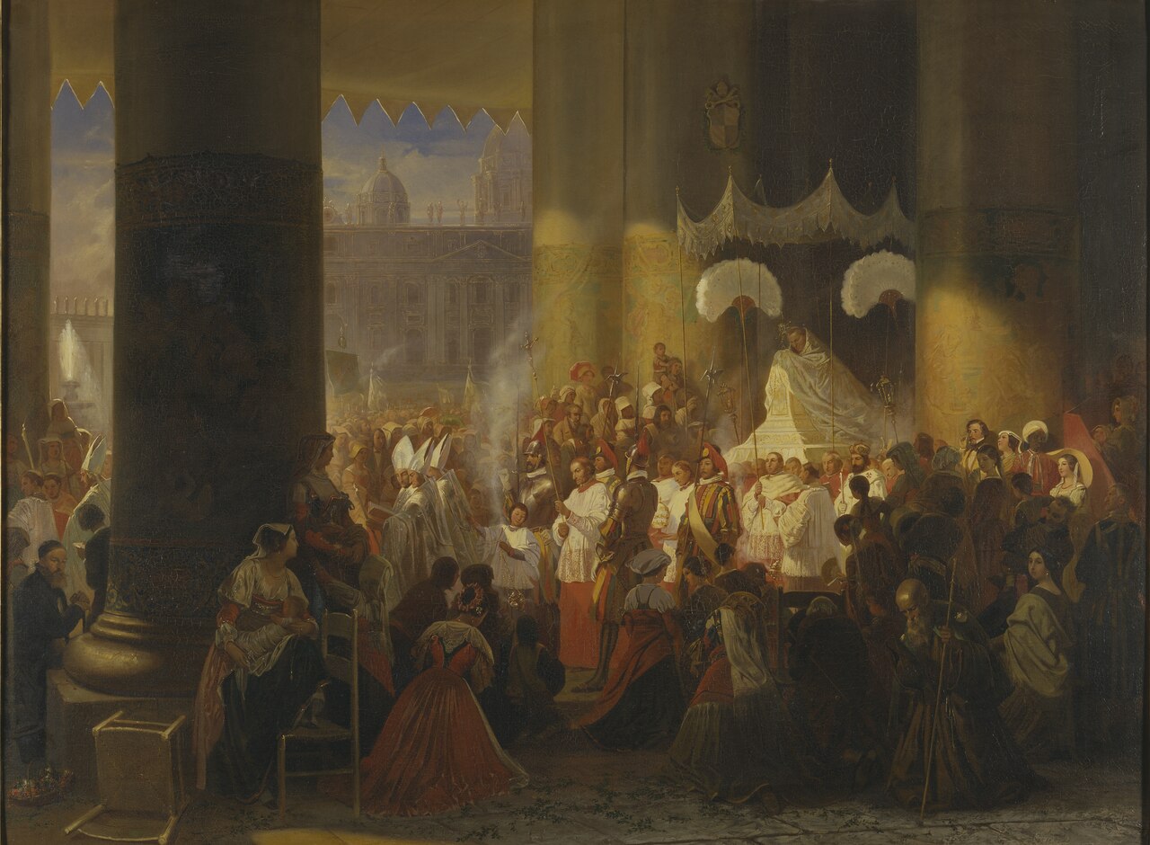 Procession at the Feast of Corpus Christi in Rome by Egron Lundgren