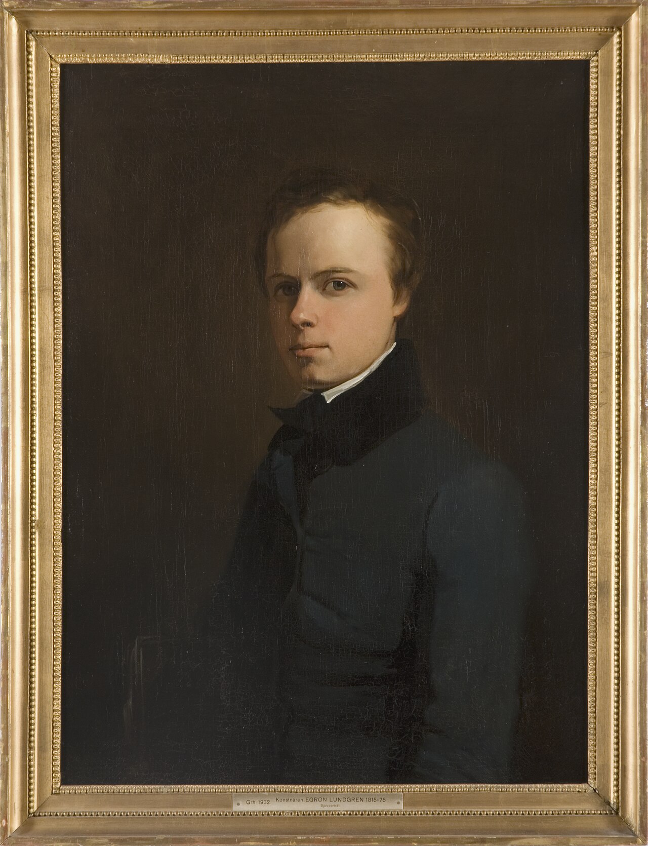 Självporträtt by Egron Lundgren