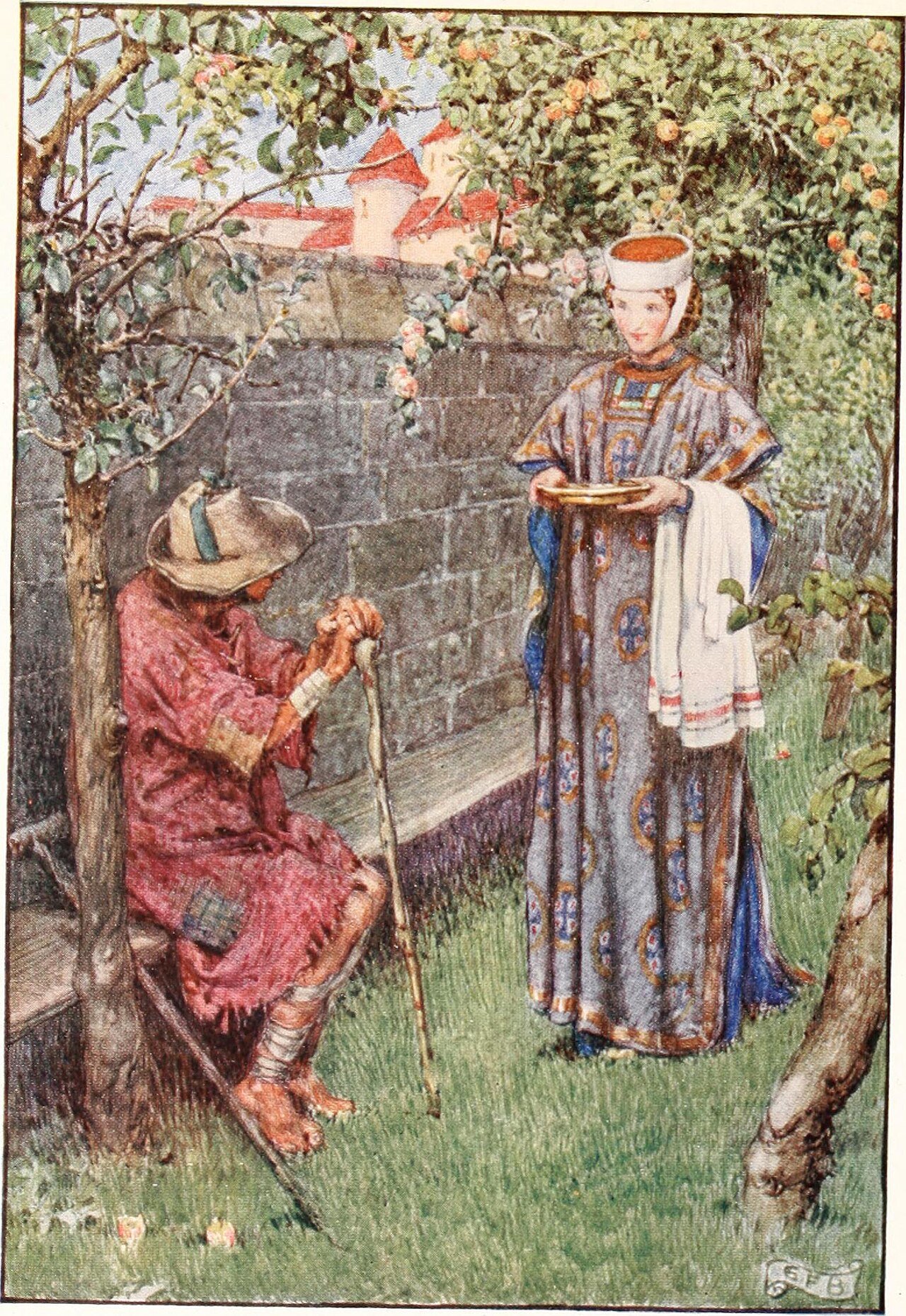 Elizabeth went on her mission of pity by Eleanor Fortescue-Brickdale