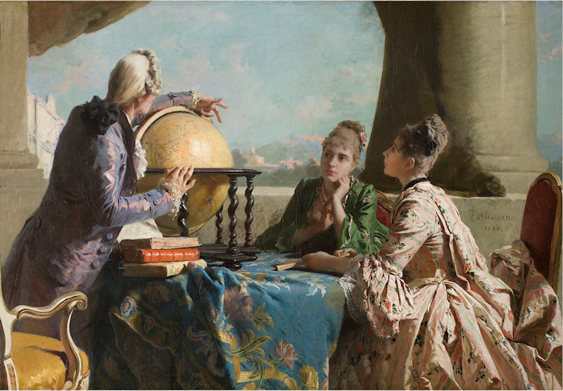 Geography lessons by Eleuterio Pagliano