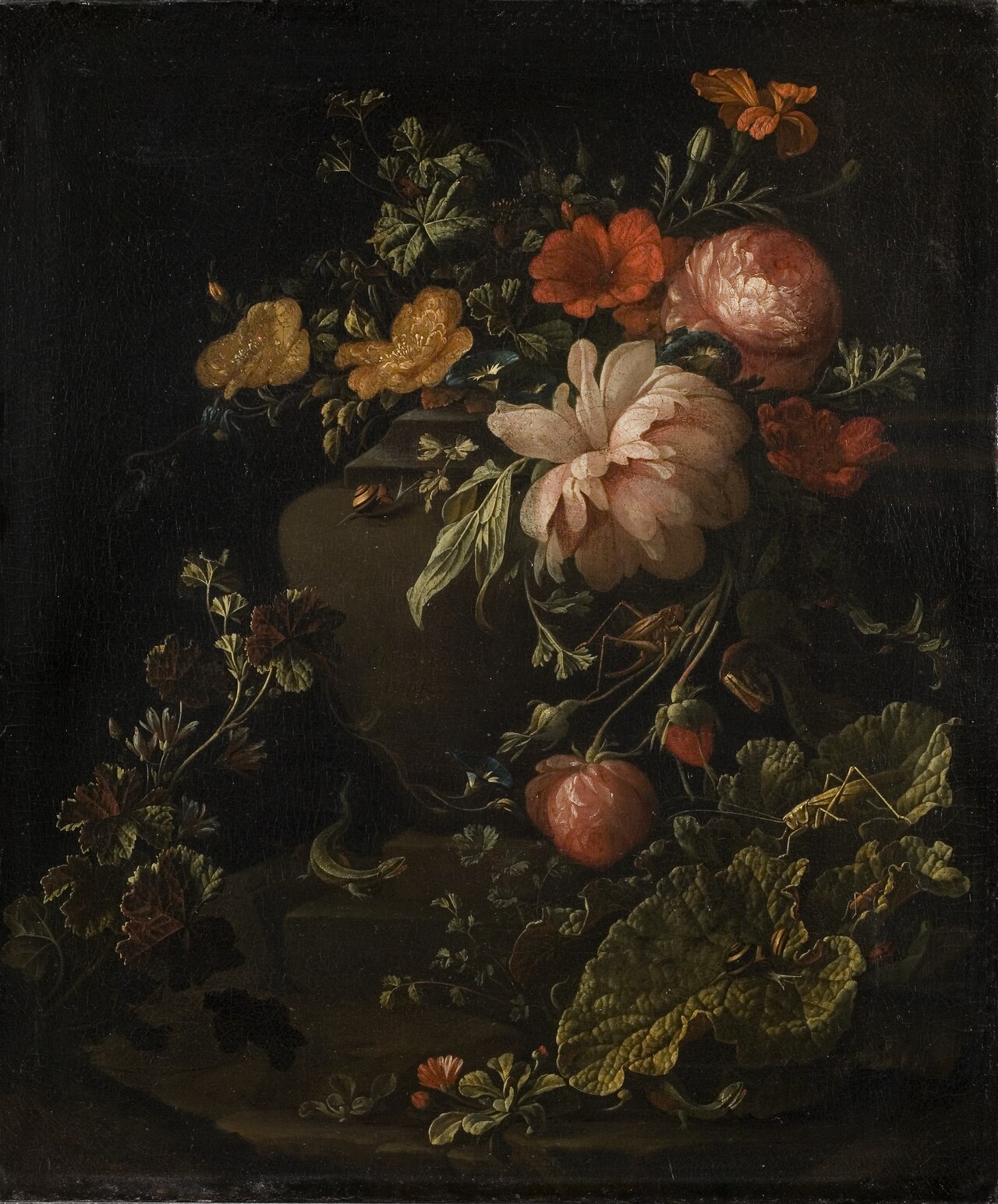 Flowers, Lizards and Insects by Elias van den Broeck