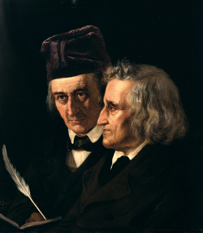 Portrait of the Brothers Jacob and Wilhelm Grimm by Elisabeth Baumann