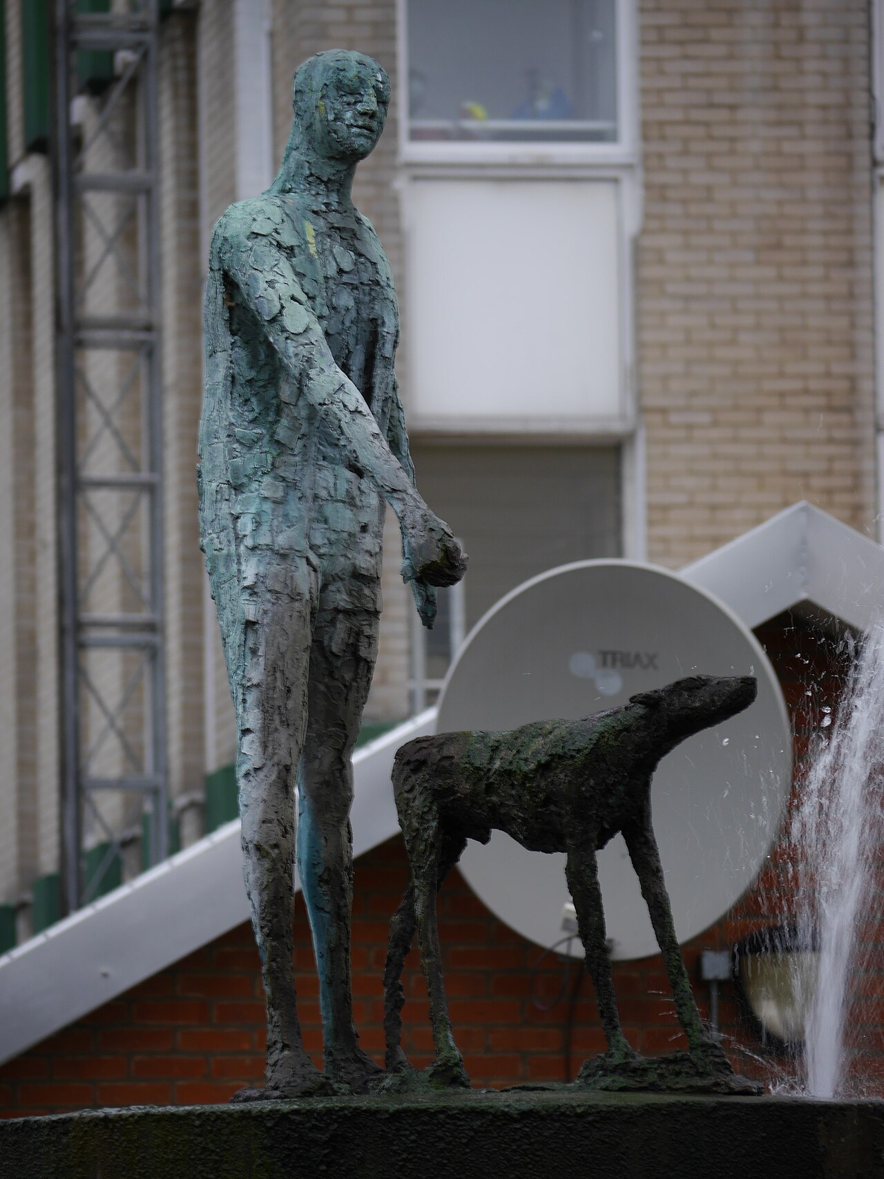 Blind Beggar and His Dog by Elisabeth Frink