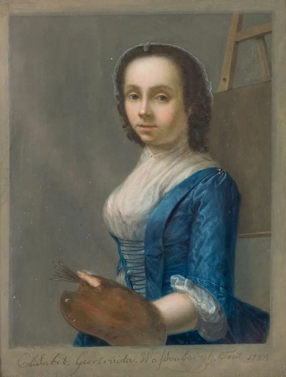 Self-portrait by Elisabeth Geertruida Wassenbergh