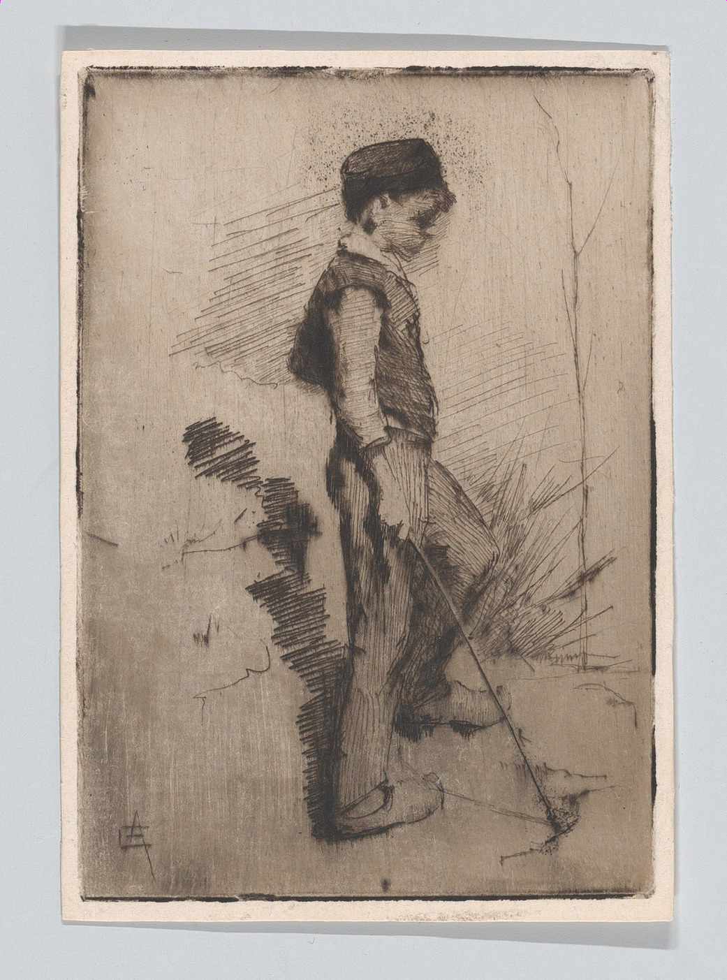 Boy with a Stick by Elizabeth Forbes