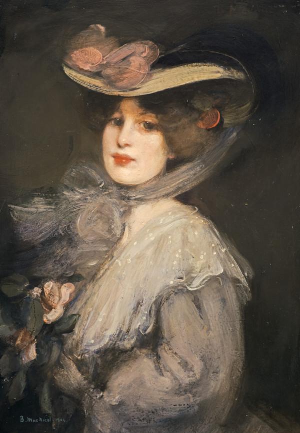 Portrait of a Lady ('Phyllis in Town') by Elizabeth MacNicol