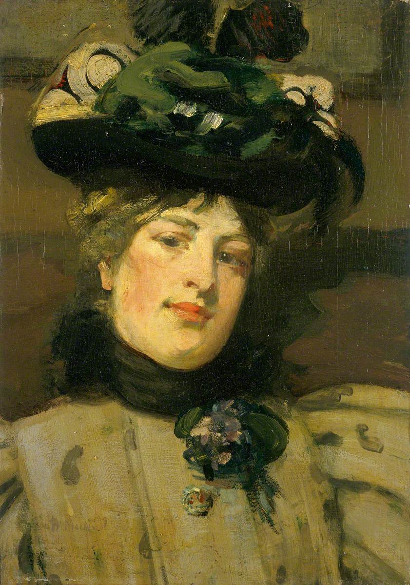 Portrait of a Lady (The Green Hat) by Elizabeth MacNicol