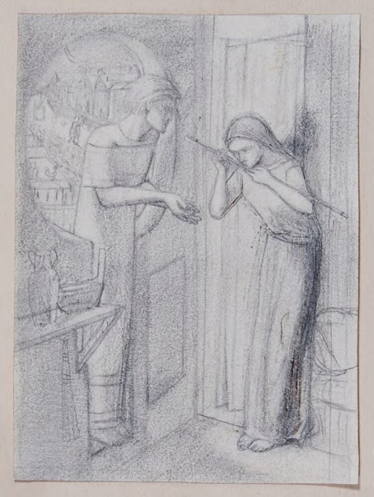 Clerk Saunders by Elizabeth Siddal