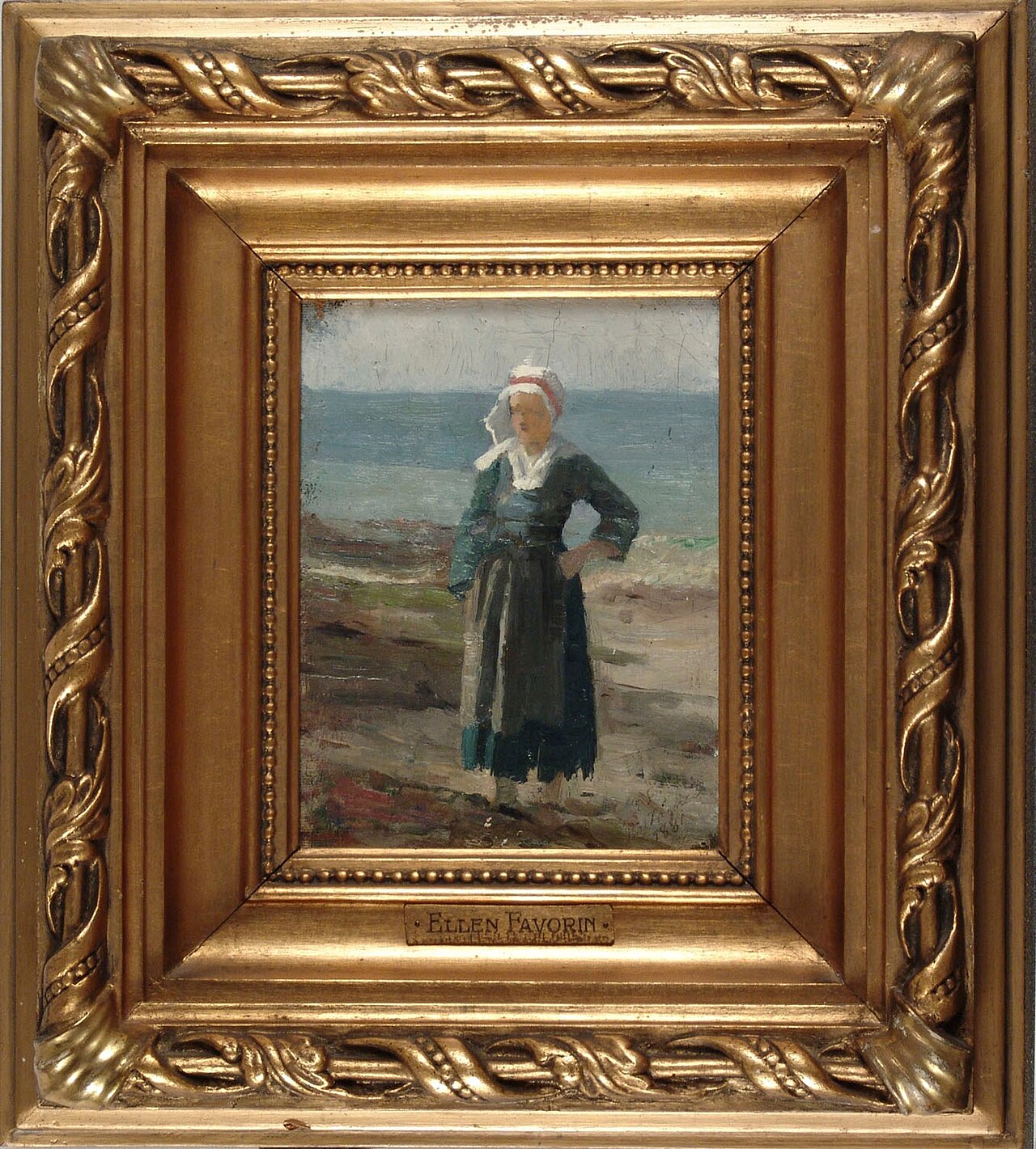 Woman on the Beach by Ellen Favorin