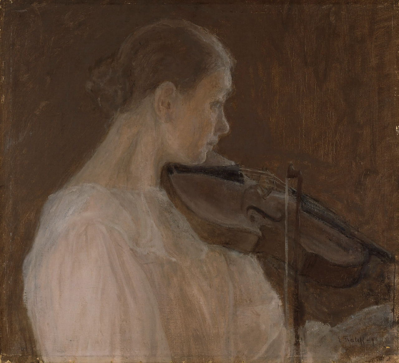 The Violin Player by Ellen Thesleff