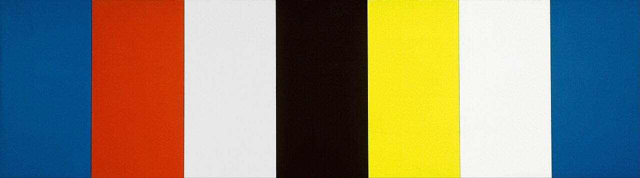 Red Yellow Blue White and Black by Ellsworth Kelly