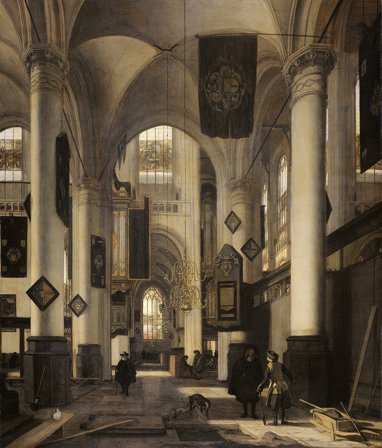 Interior of a Protestant Gothic Church by Emanuel de Witte