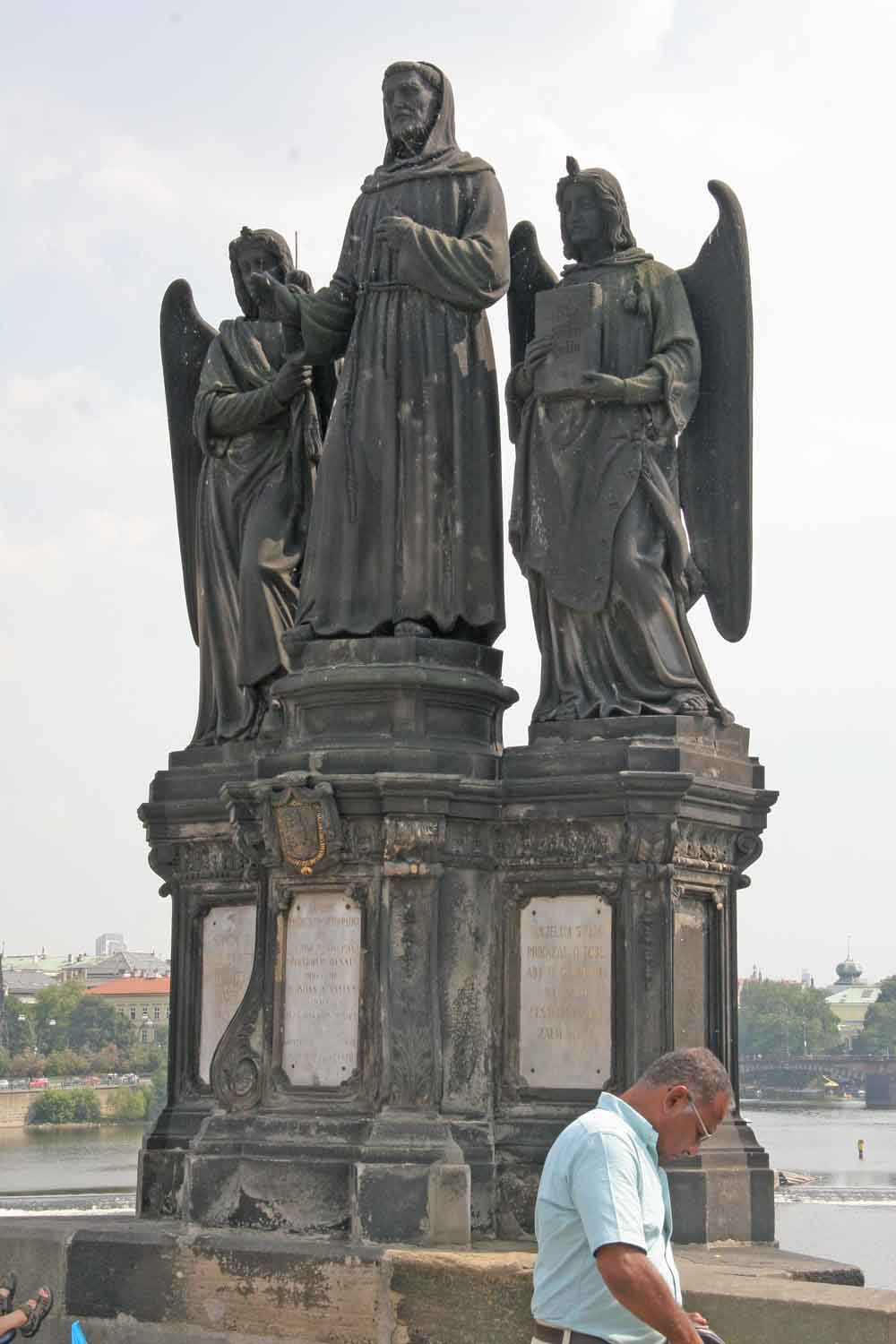 Statue of Francis of Assisi, Charles Bridge by Emanuel Max