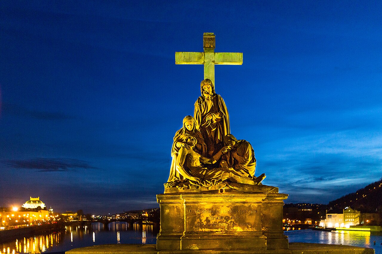 Statue of Pietà, Charles Bridge by Emanuel Max