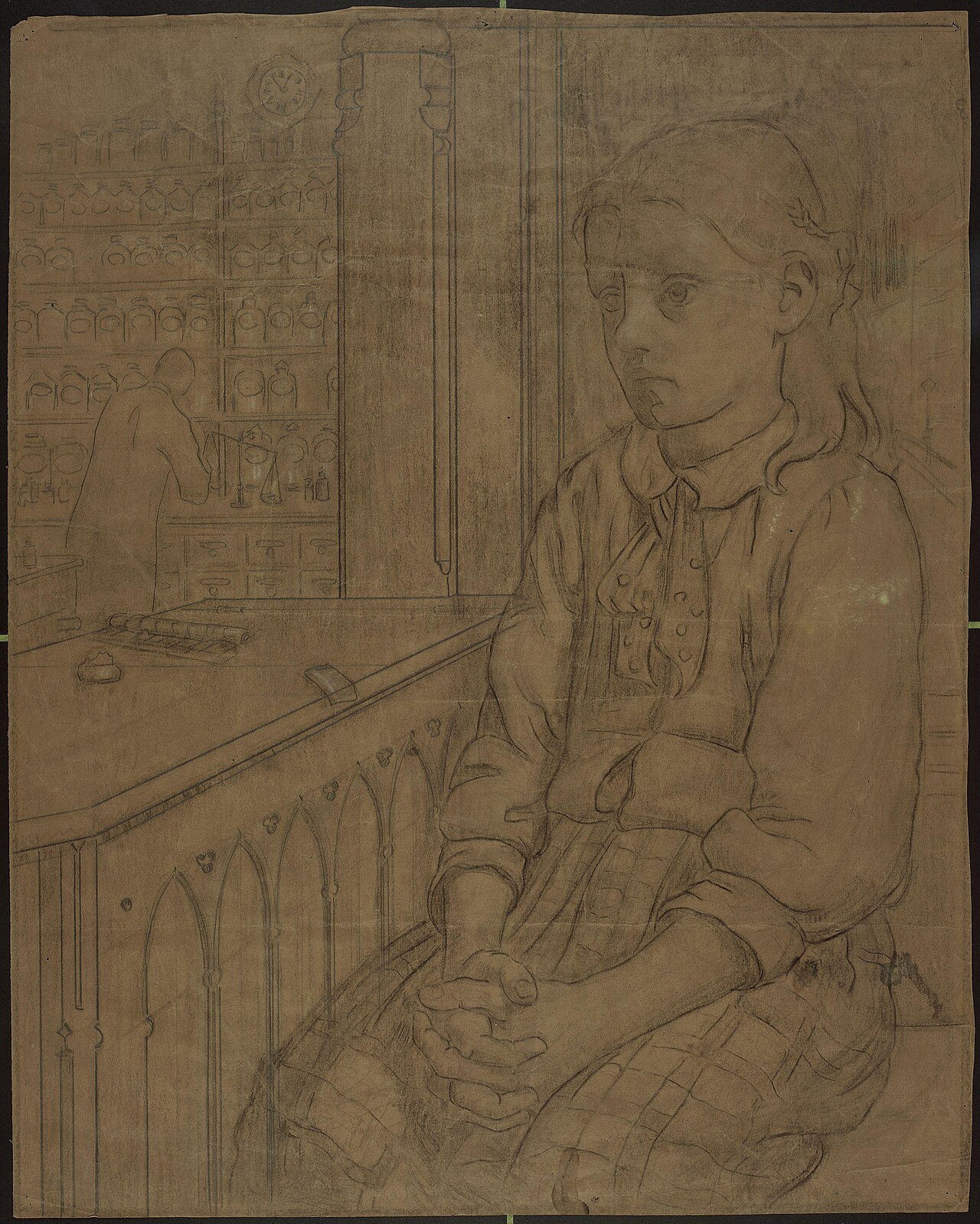 Girl in a Pharmacy by Emanuel Vigeland