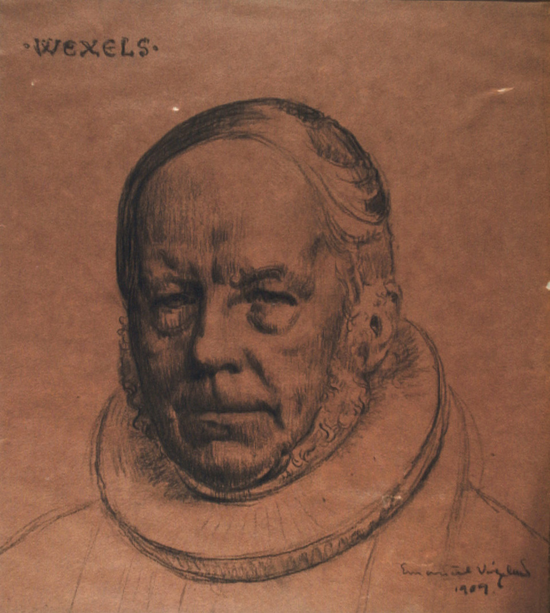 Portrait of Wilhelm Andreas Wexels by Emanuel Vigeland