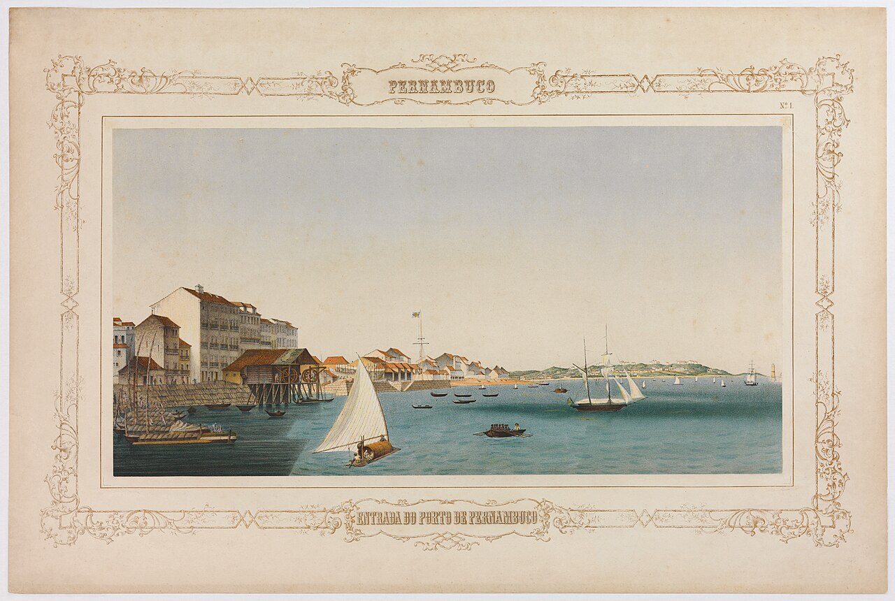Pernambuco Nº. 1. Entrada do Porto de Pernambuco by Emil Bauch