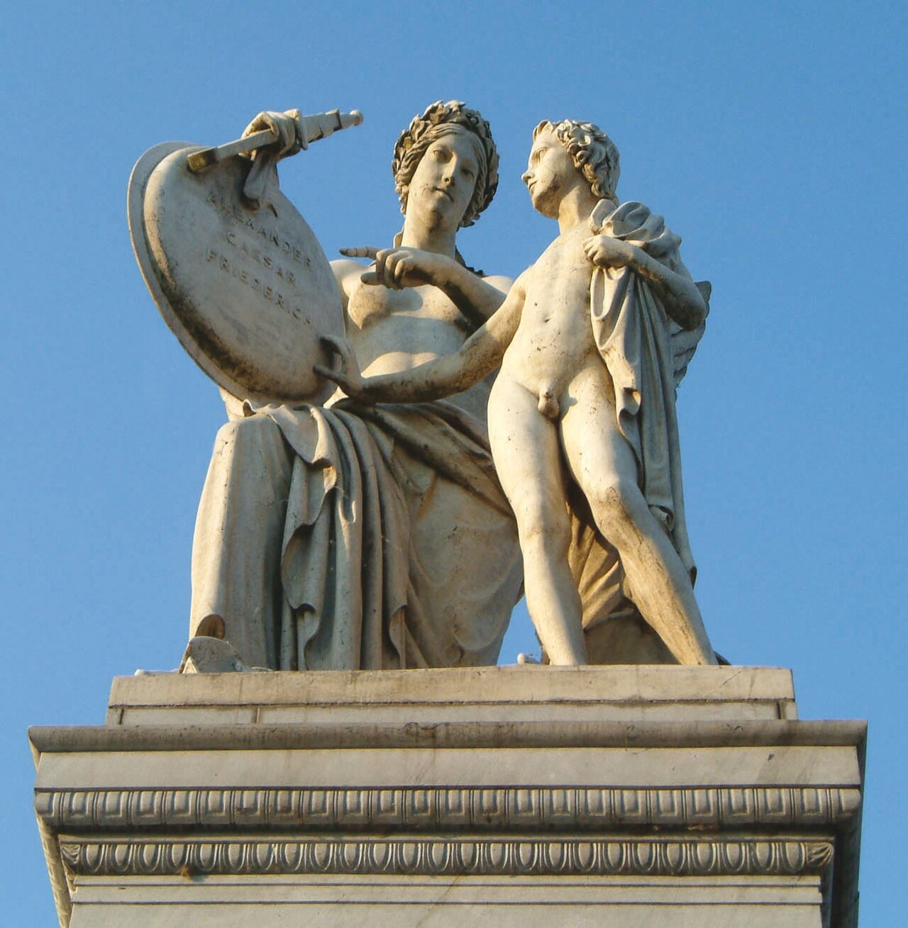 Nike Instructs the Boy in Heroic History by Emil Wolff