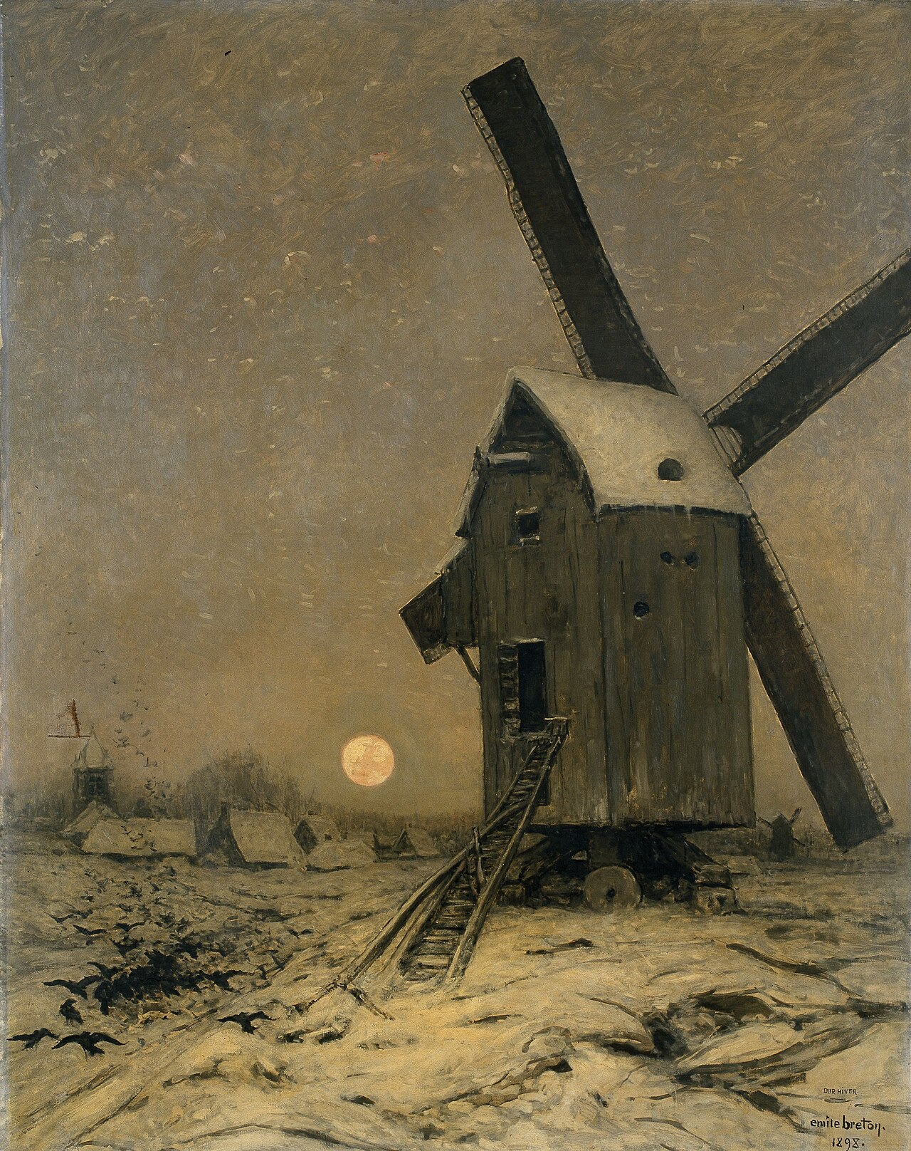 Severe Winter by Emile Adélard Breton
