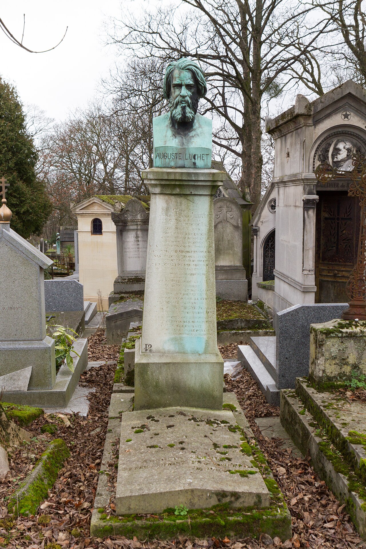Grave of Luchet by Emile Guillemin