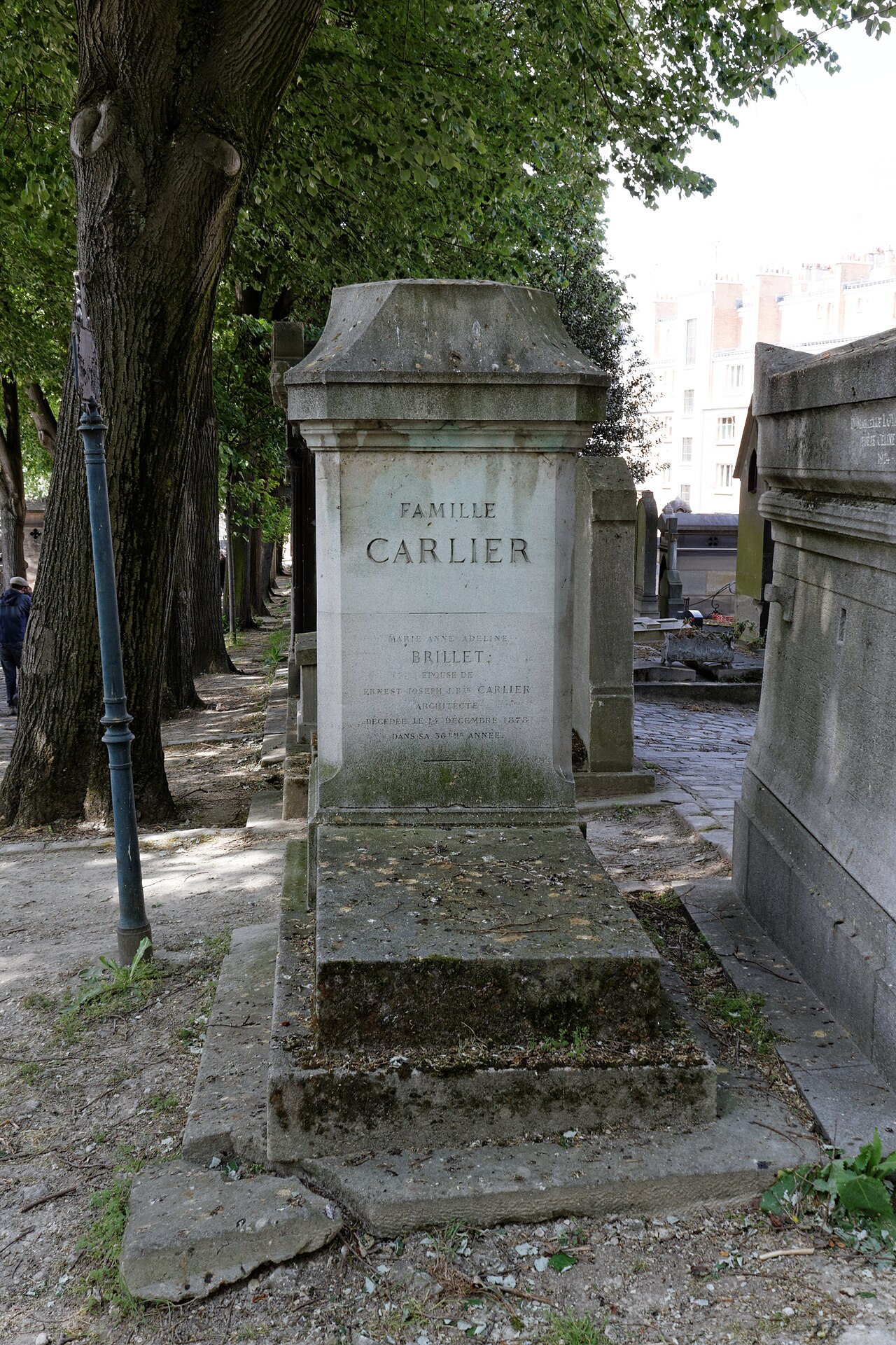 Grave of Carlier by Émile Joseph Nestor Carlier