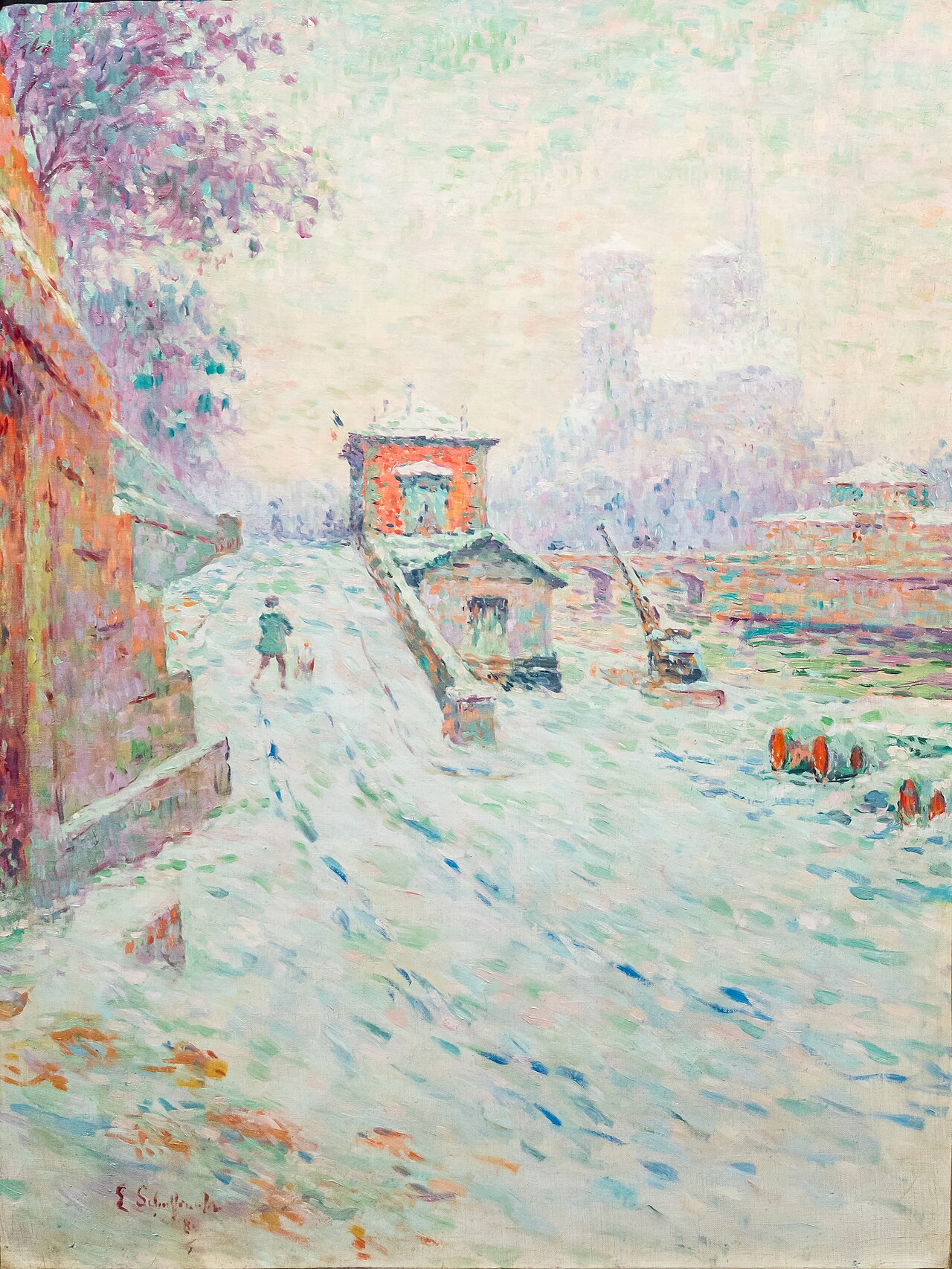 Notre Dame in the Snow by Émile Schuffenecker